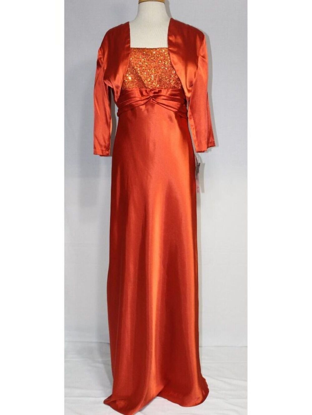 Lenovia #6265 Formal Gown With Bolero-Size 3X-Burnt Orange-NEW